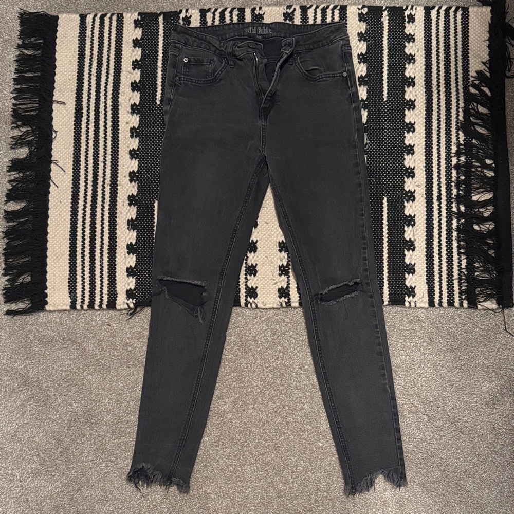 Wild Fable Black Ripped Skinny Jeans